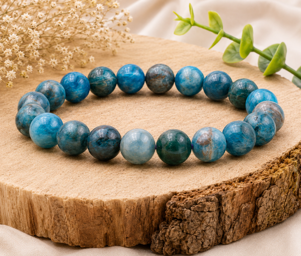 Bracelet Apatite Bleue 💎La Voix de l’Âme
