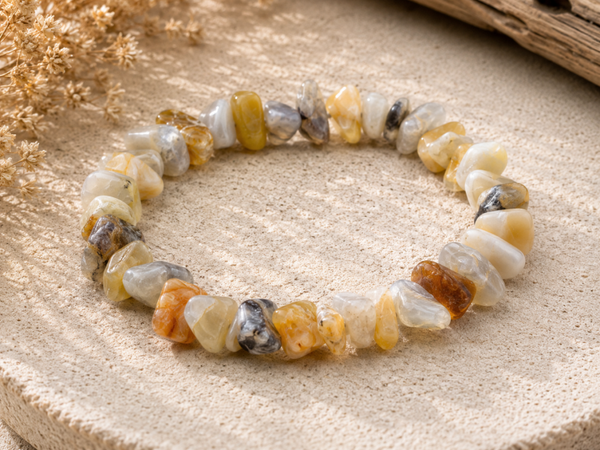 Bracelet Agate crazy lace, baroque