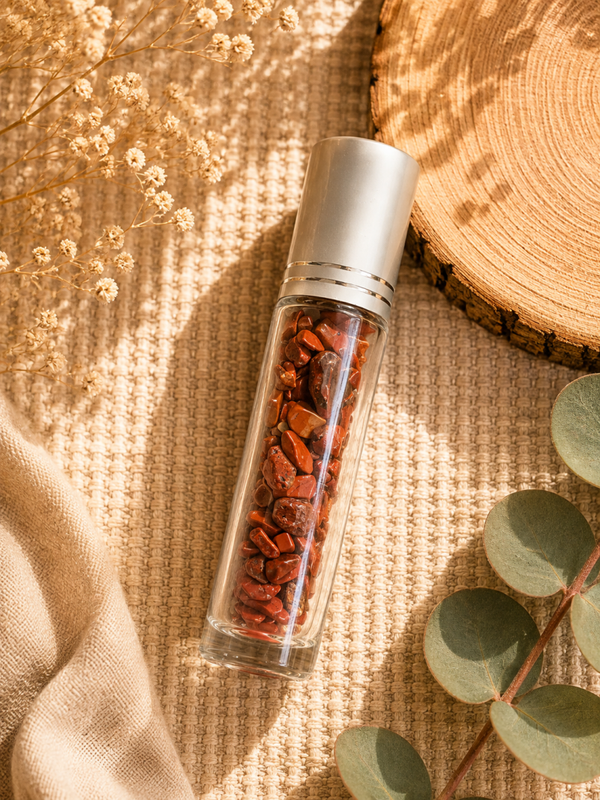 Roll-On Jaspe Rouge – Ancrage, Vitalité & Courage ❤️