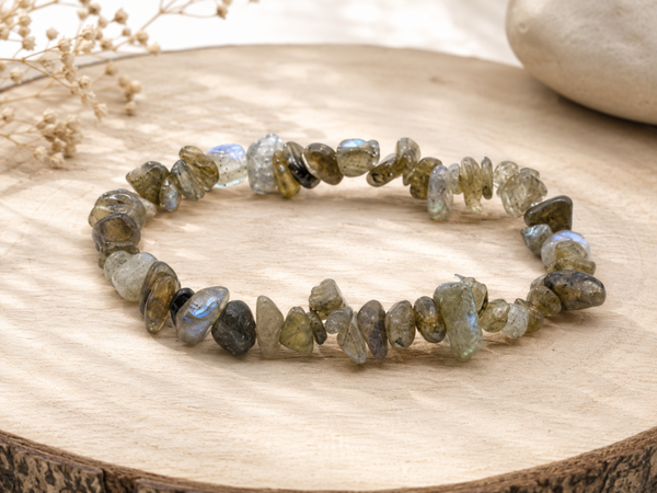 Bracelet Labradorite, baroque