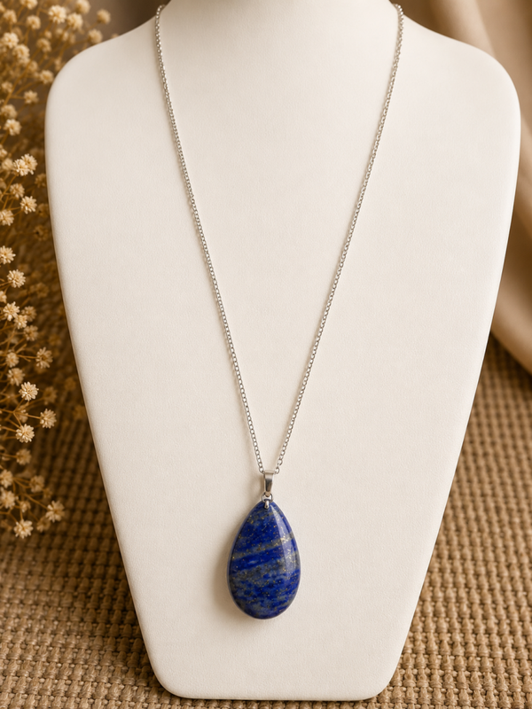 Lapis lazuli, goutte plate
