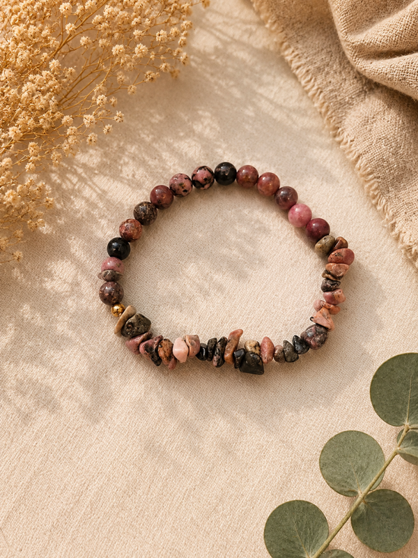 🌸 Bracelet Rhodonite – Amour de soi & Équilibre émotionnel