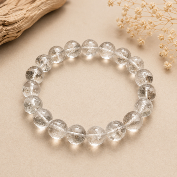 Bracelet Quartz fantôme 💎La Mémoire de l’Âme