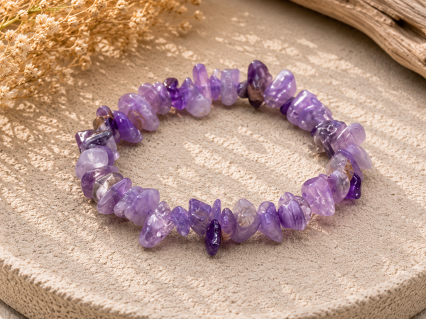 Bracelet Améthyste, baroque