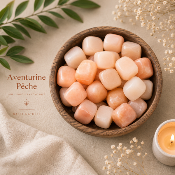 💎 Aventurine pêche – Le Rayon de Confiance