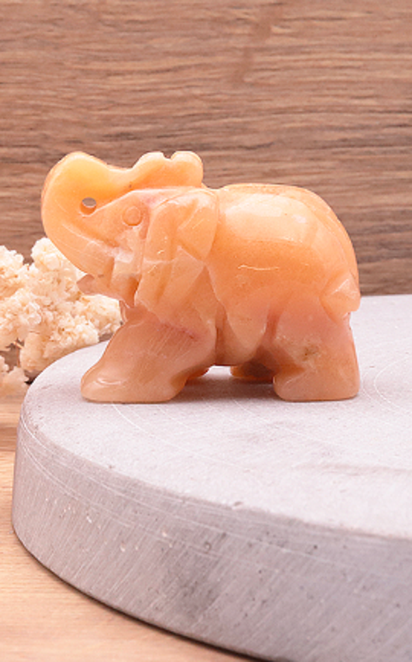Eléphant Aventurine Orange