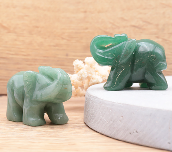 Eléphant Aventurine Verte