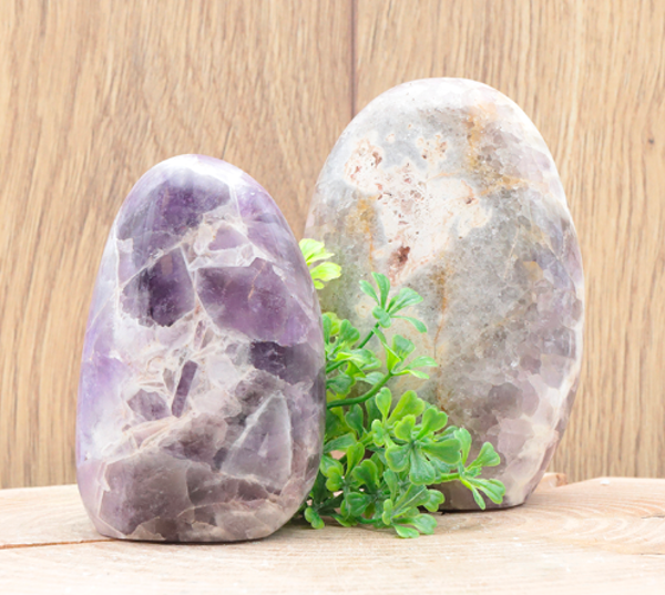 Améthyste chevron, Forme libre (1pièce)