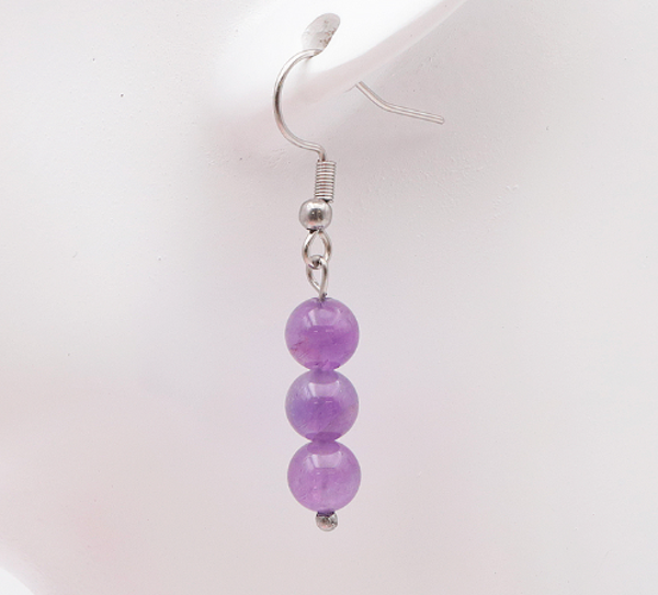 Boucle d'oreilles Améthyste