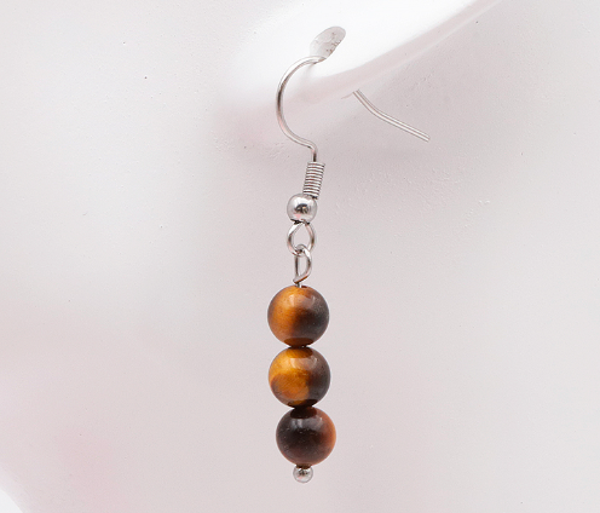 Boucle d'oreilles Oeil de tigre