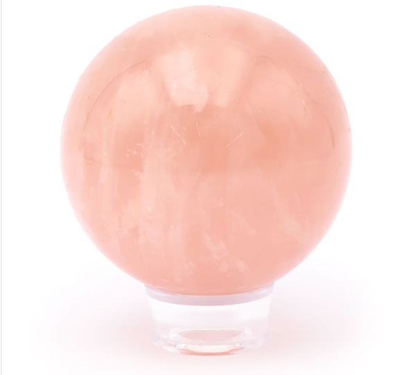Quartz rose, sphère