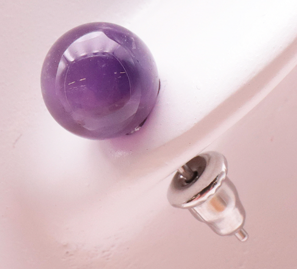 Boucles d'oreilles Améthyste