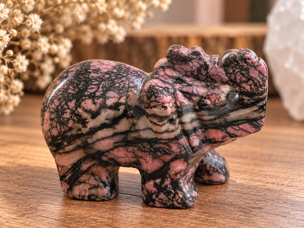 Rhodonite, éléphant