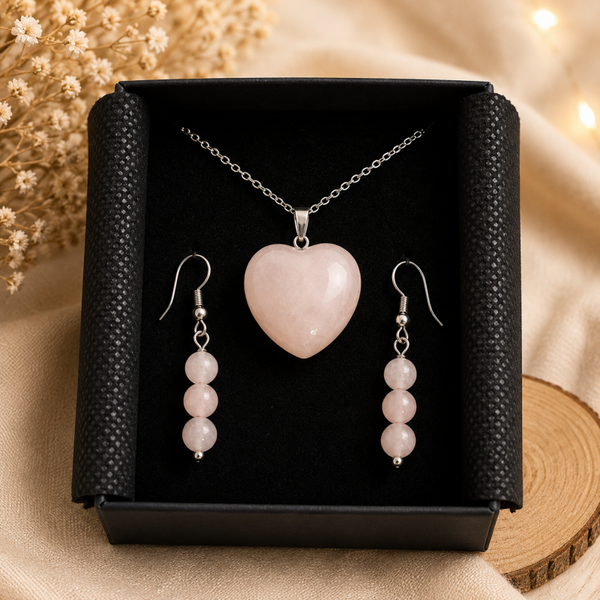 Parure Quartz rose
