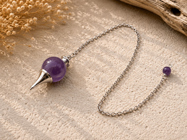 🔮Pendule divinatoire en Amethyste