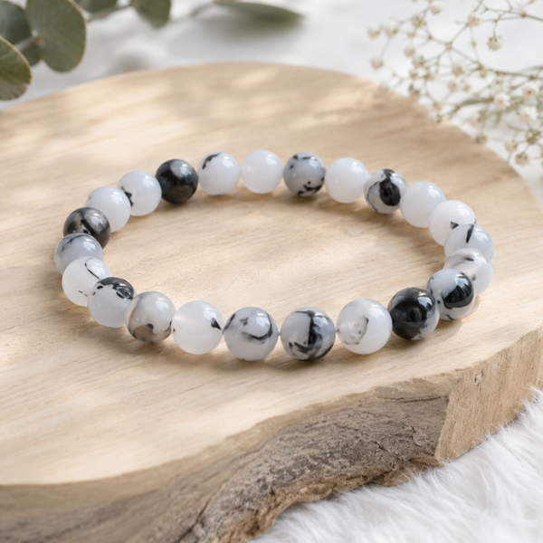 🖤 Bracelet Purification & Protection – Quartz Tourmaline
