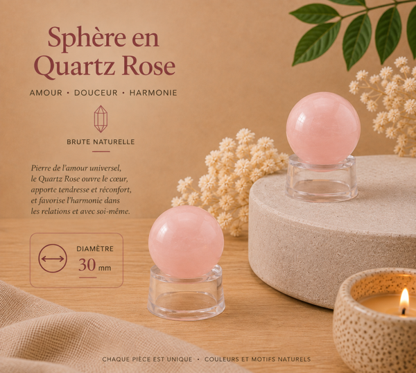 Quartz Rose, Sphère