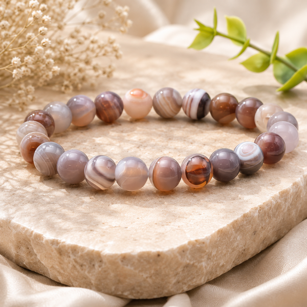 Bracelet Agate Botswana 💎Le Cocon du Cœur