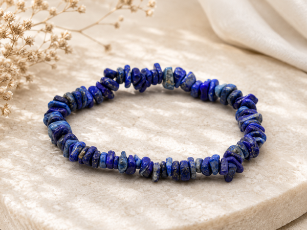 Bracelet Lapis lazuli, baroque