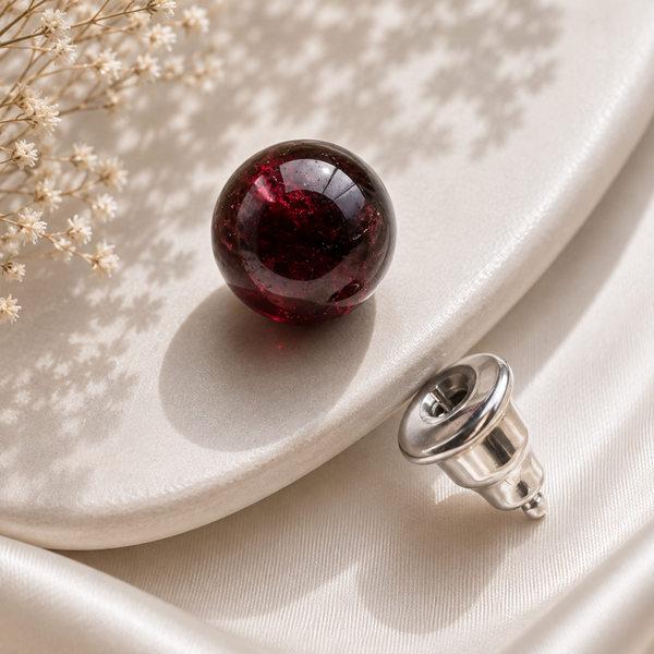 Boucles d'oreilles Grenat Almandin