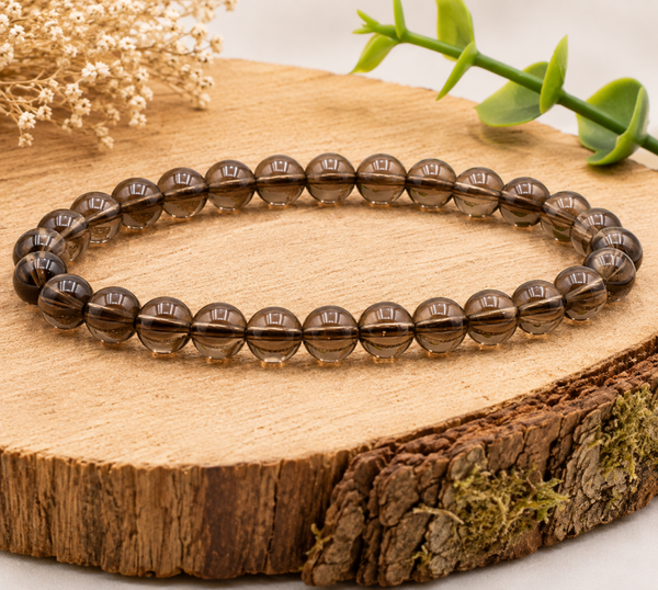 Bracelet Cristal fumé 💎Le Gardien de la Transformation