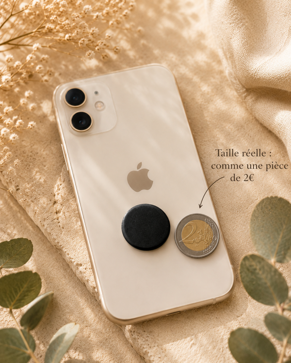 📱 Plaquette de Shungite pour Téléphone – Protection & Ancrage