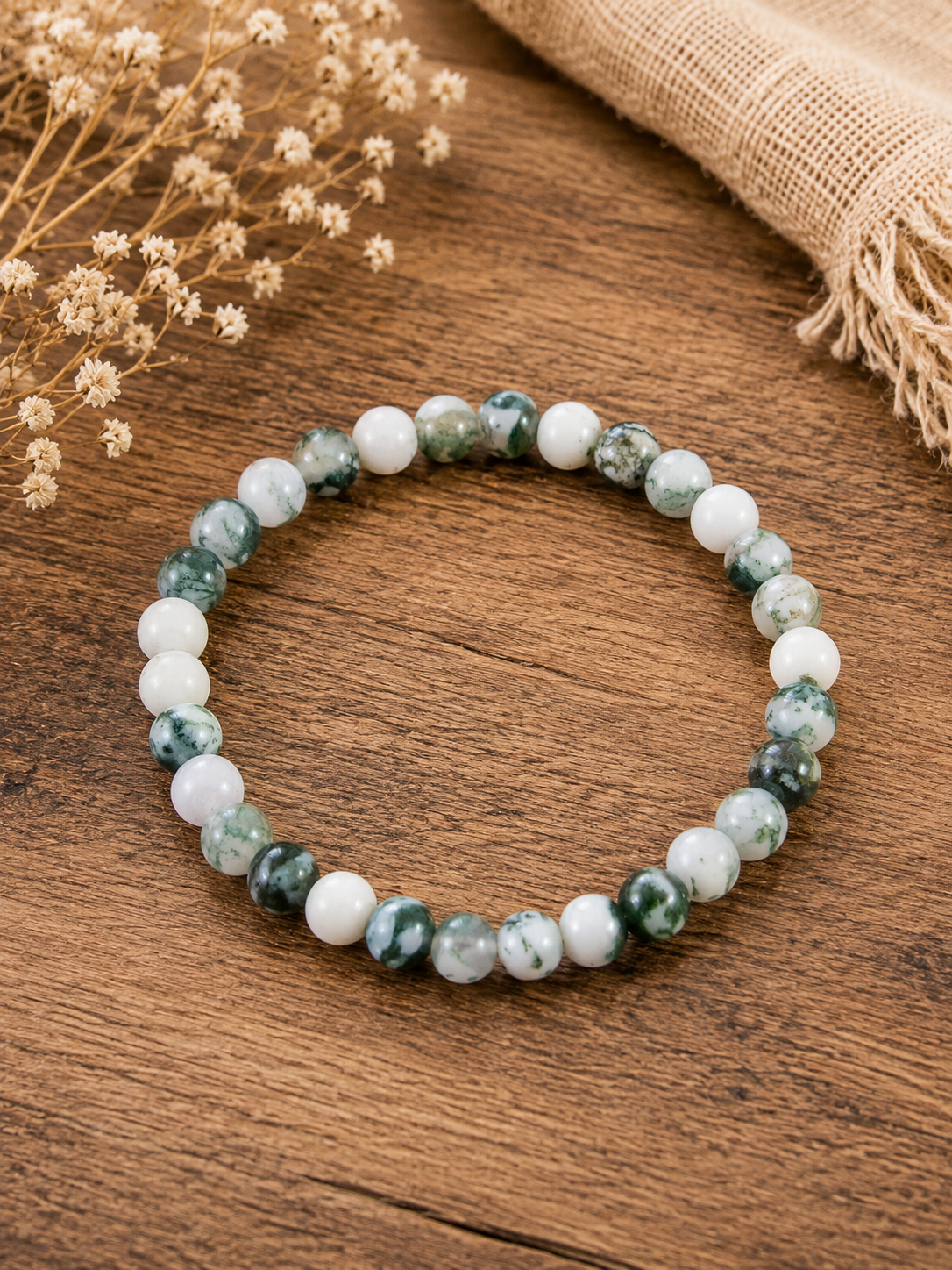 Bracelet Agate Arbre 💎L’Enracinement de l’Âme