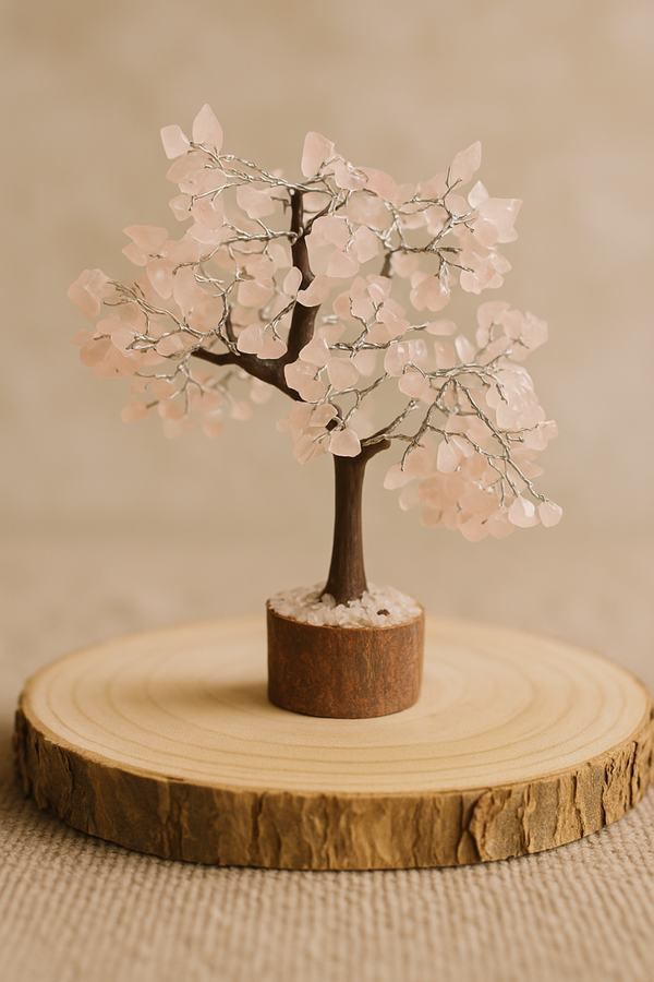 Arbre du Bonheur Quartz Rose