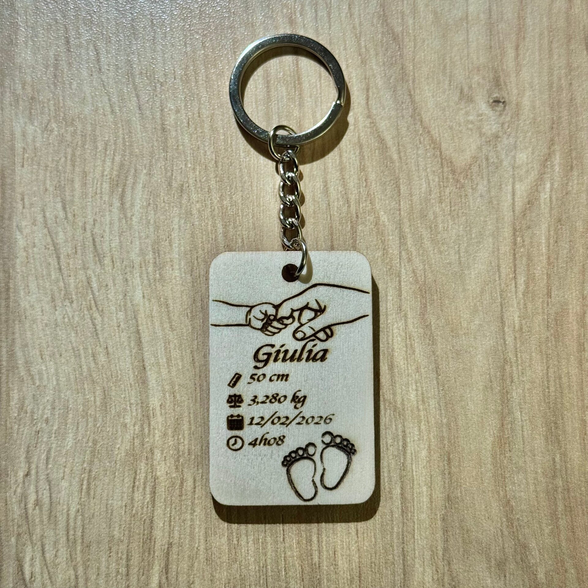 Porte-clé naissance