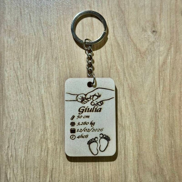 Porte-clé naissance