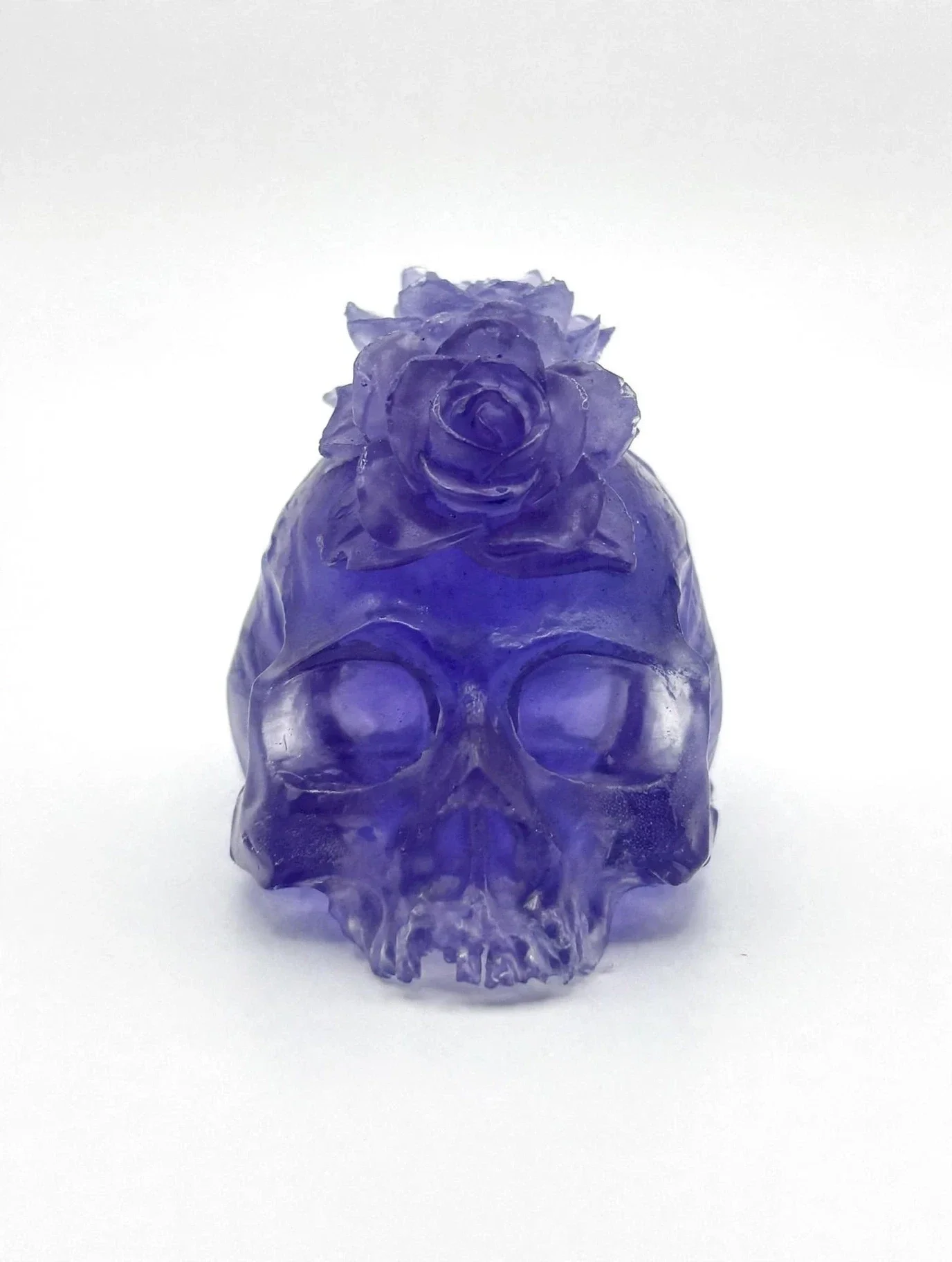 The Rose Skull Candle