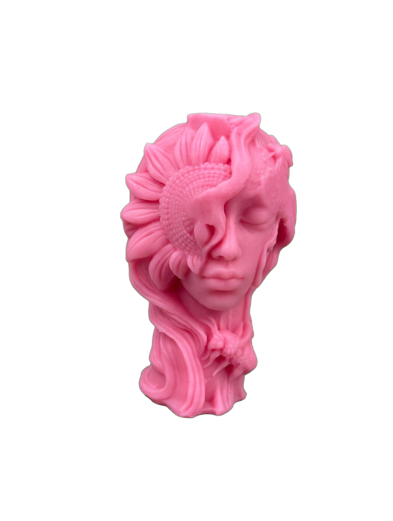 Sunflower Goddess / Woman Bust Candle