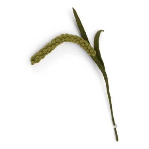 Gry & Sif vilten bloem - Amaranthus - Groen