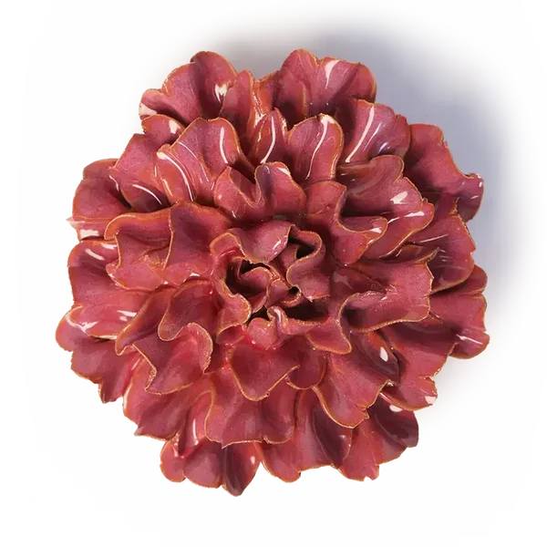 Keramieken Bloem - Anjer - Blusroze