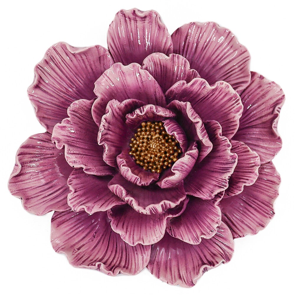 Wanddecoratie bloem - paars