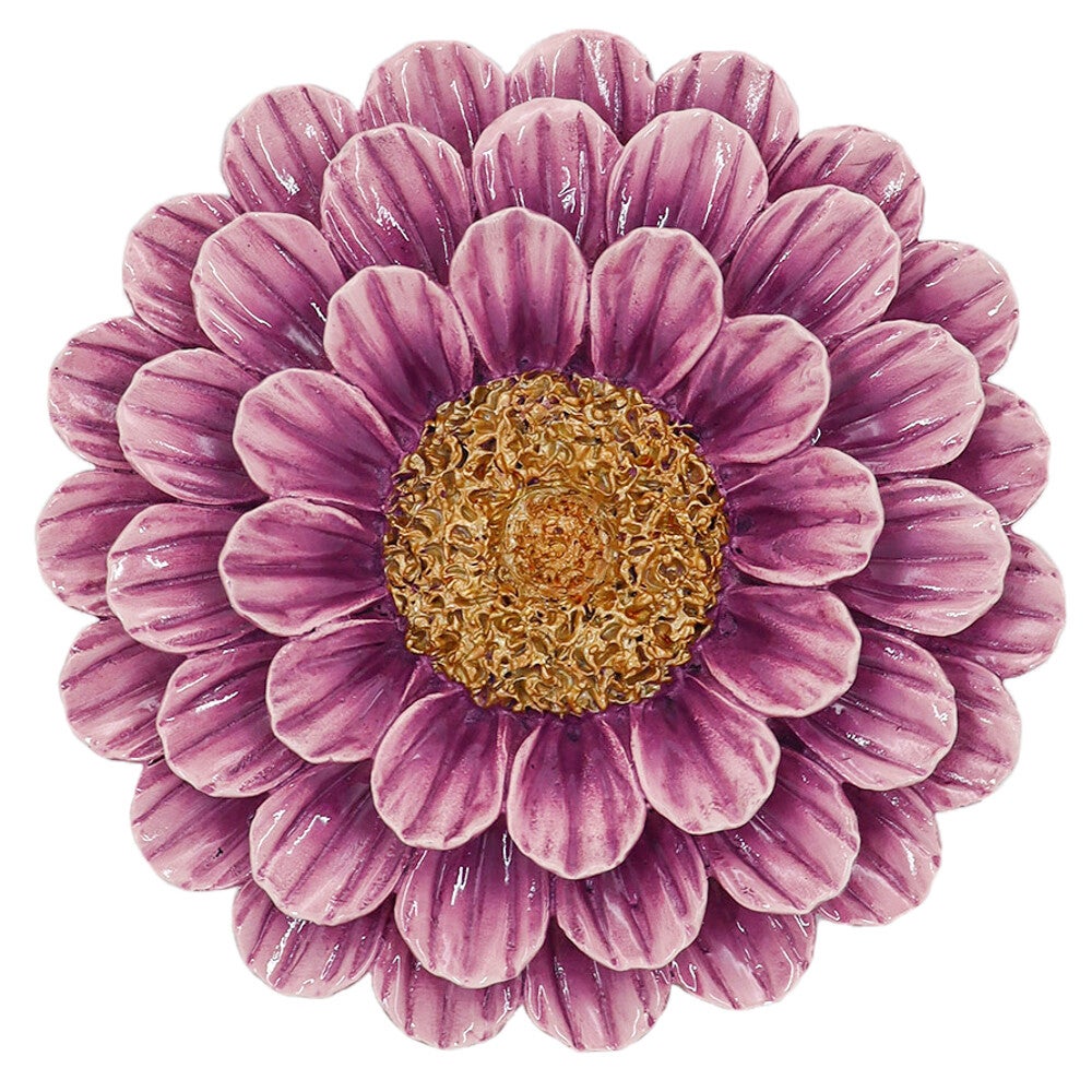 Wanddecoratie bloem - paars