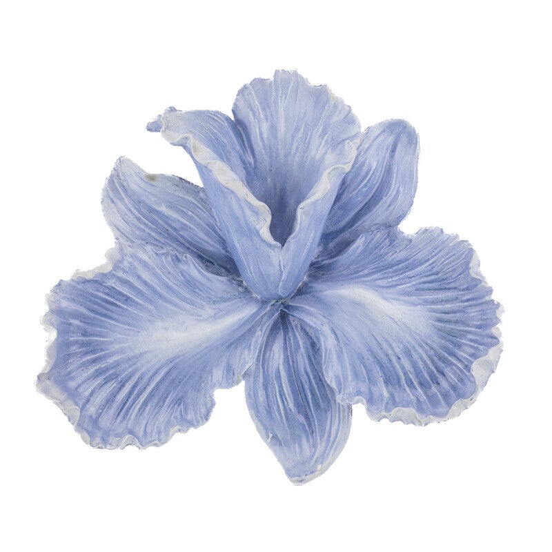 Wanddecoratie bloem - blauw