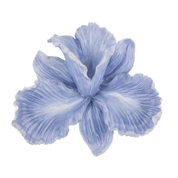 Wanddecoratie bloem - blauw