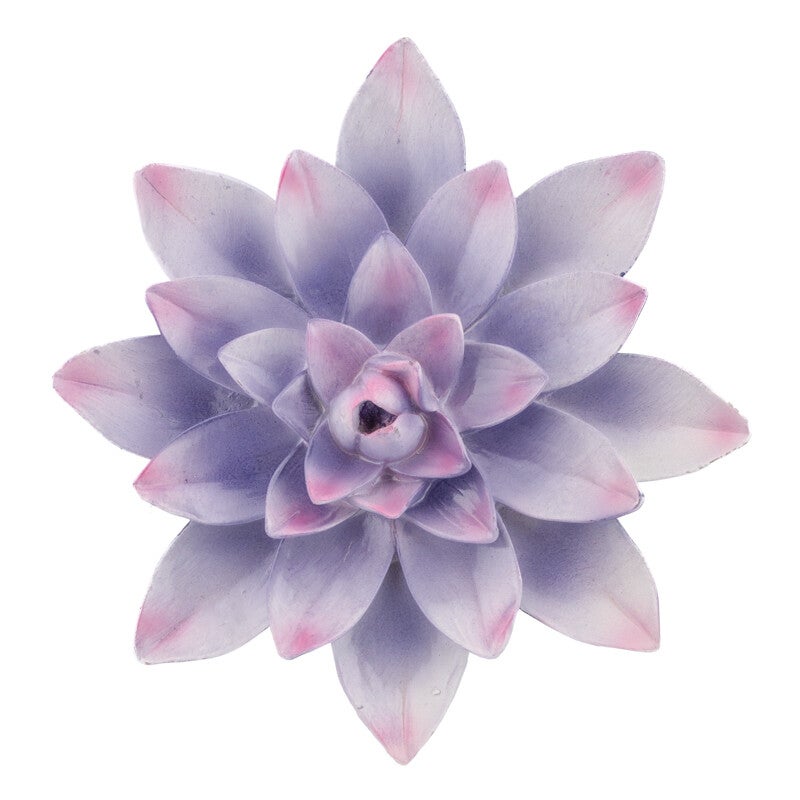 Wanddecoratie bloem - lila