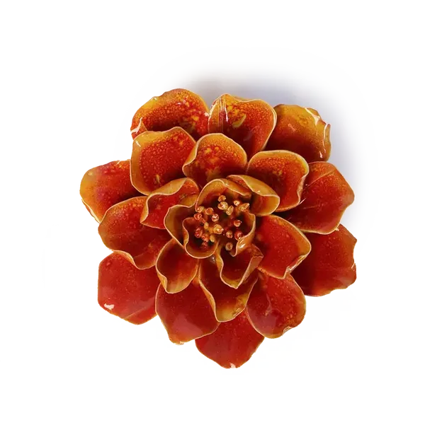 Keramieken Bloem - Coreopsis - Oranjegeel