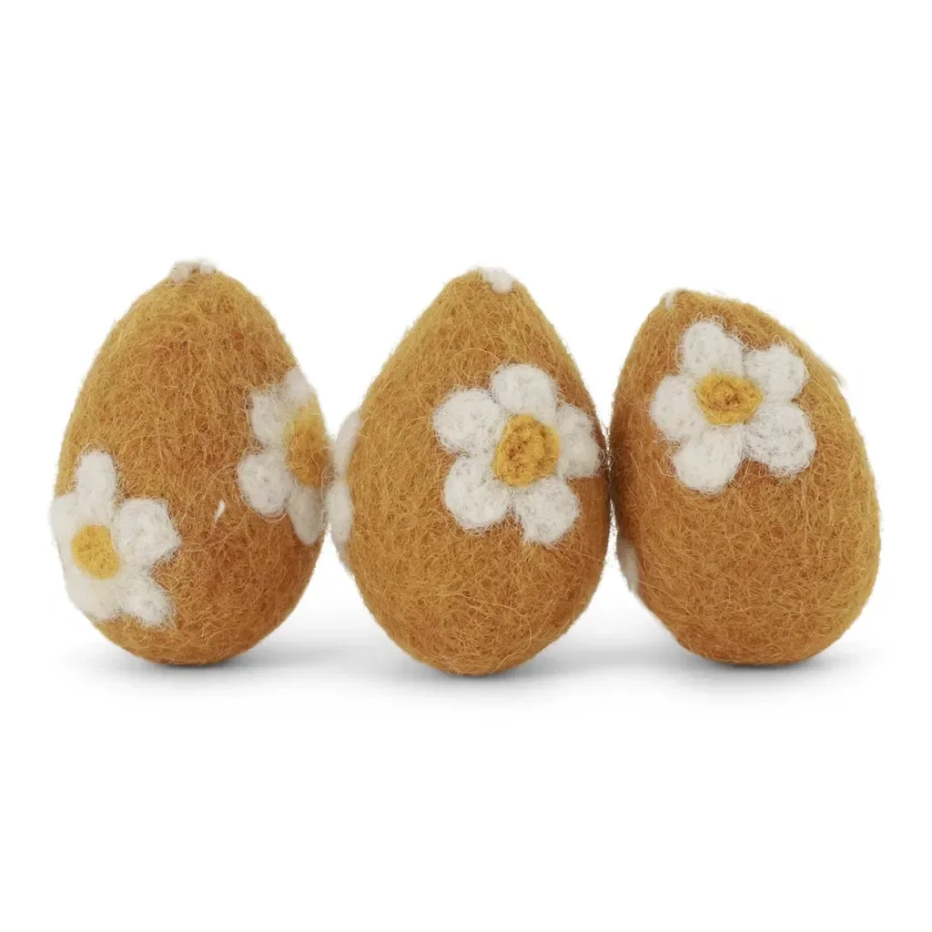 Eieren Bloem - set van 3 (hangers)