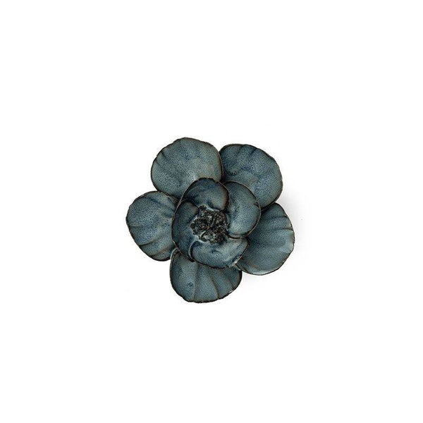 Muurbloem keramiek- Klaproos - Marineblauw