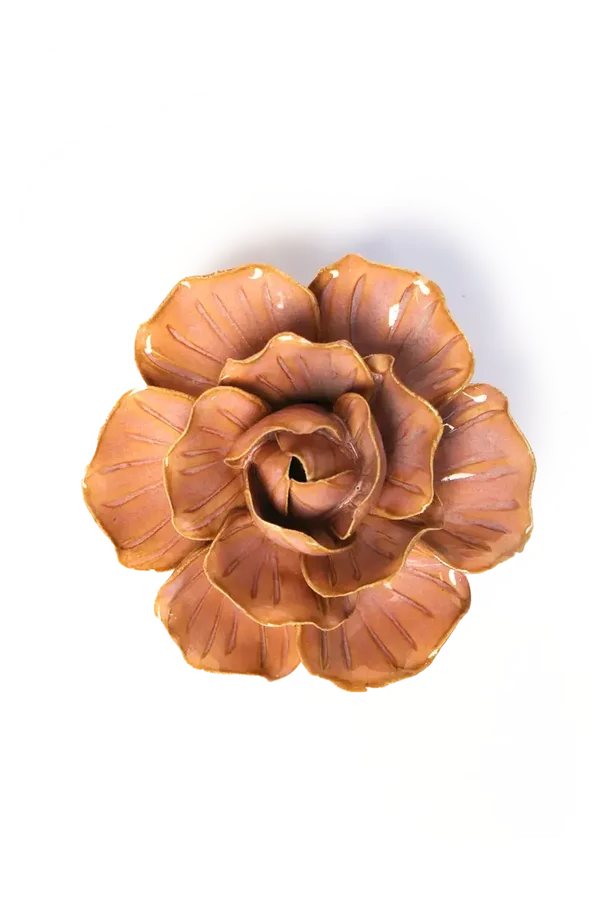 Keramieken Bloem - Anjer - Perzikroze