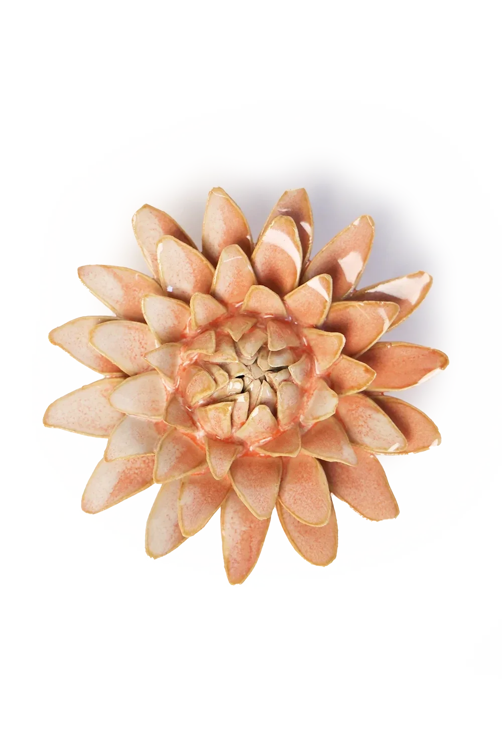Muurbloem - Strobloem - Zalmroze - Keramiek