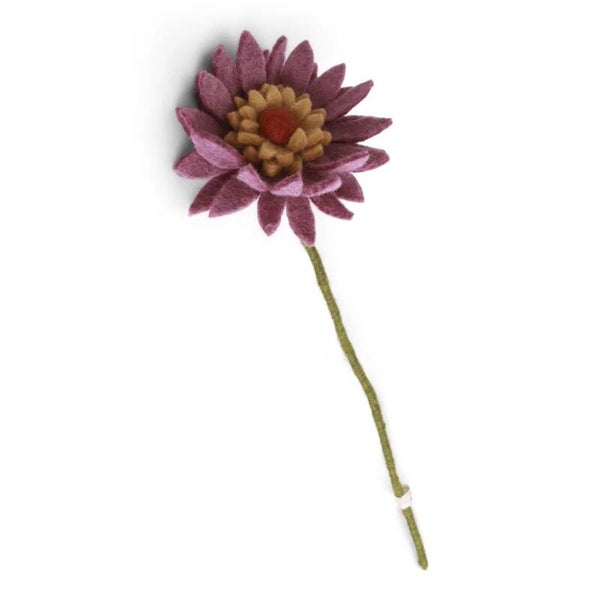 Gry & Sif vilten bloem - Gerbera - Paars