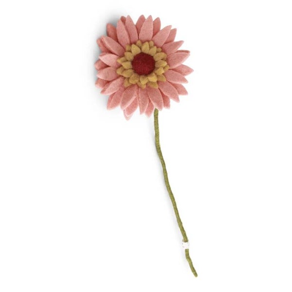 Gry & Sif vilten bloem - Gerbera - Peach