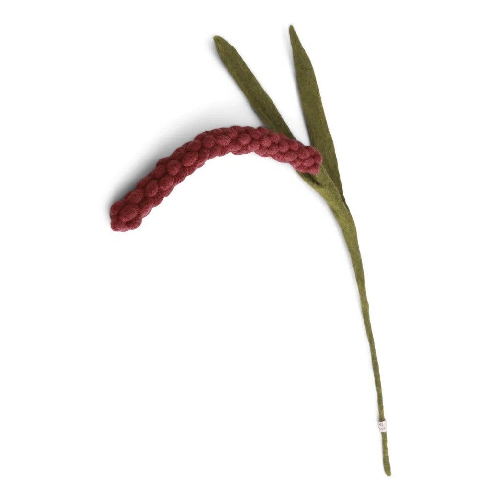 Gry & Sif vilten bloem - Amaranthus - Rood