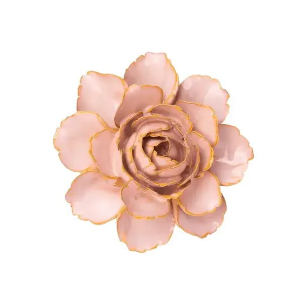 Keramieken Bloem - Roos - Roze