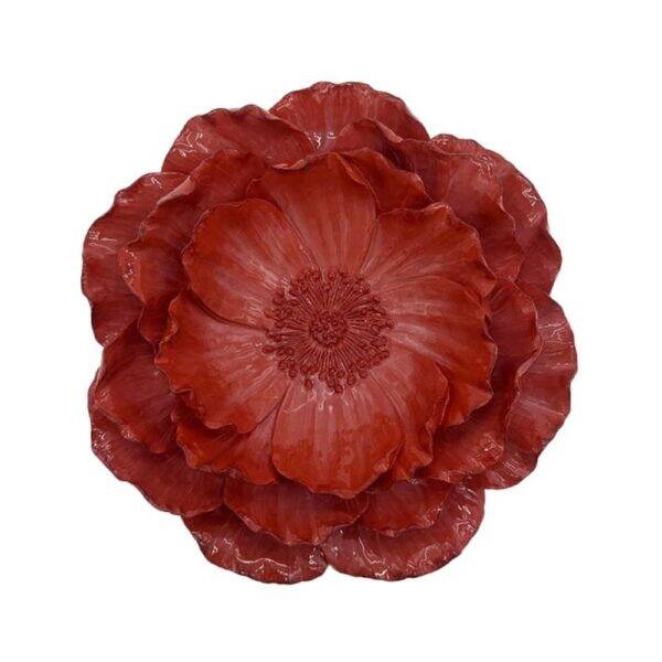 Wanddecoratie bloem - Scarlet - Burgundy