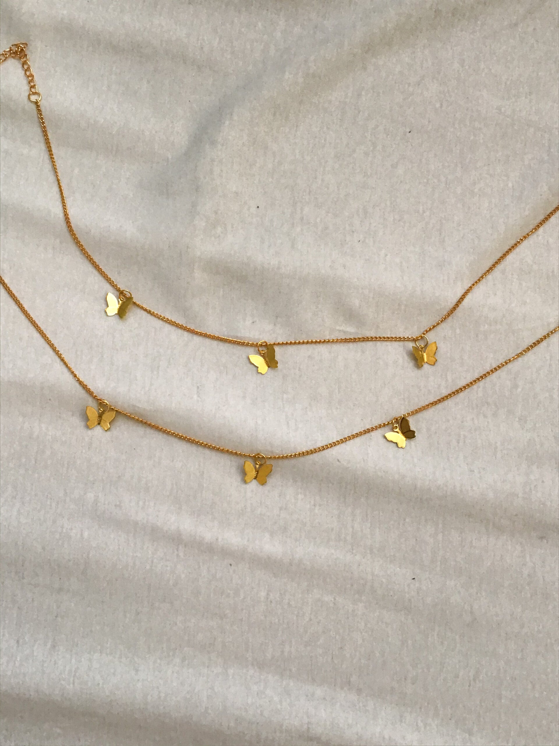 Necklace butterfly thrice